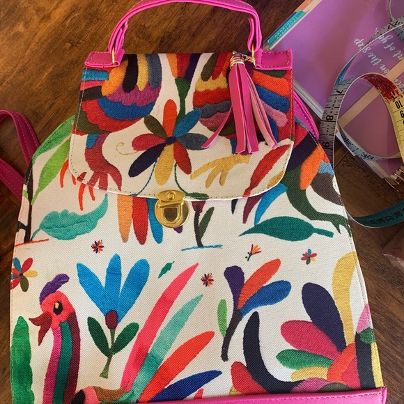 Mexican purse, backpack style, made in Mexico - Picture 6 of 9